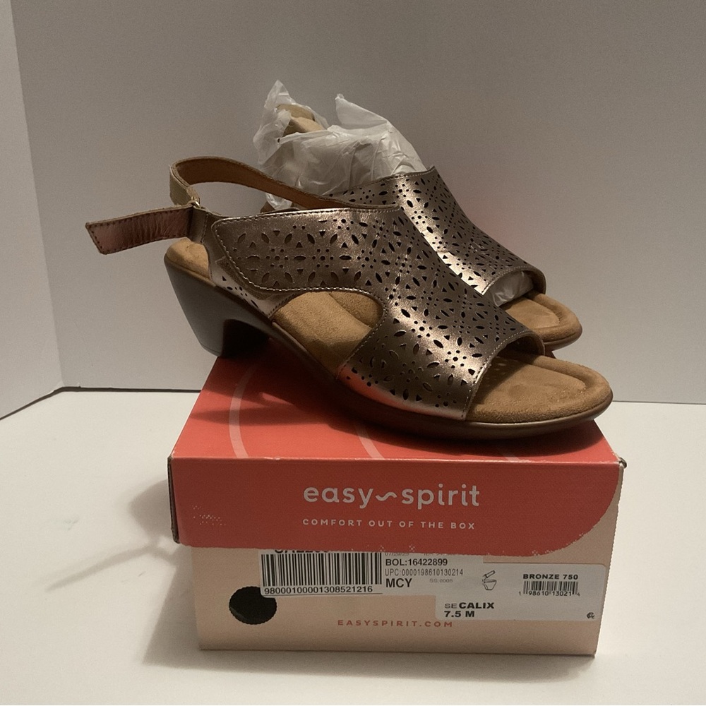 Easy Spirit Metallic Bronze Women's Sandals